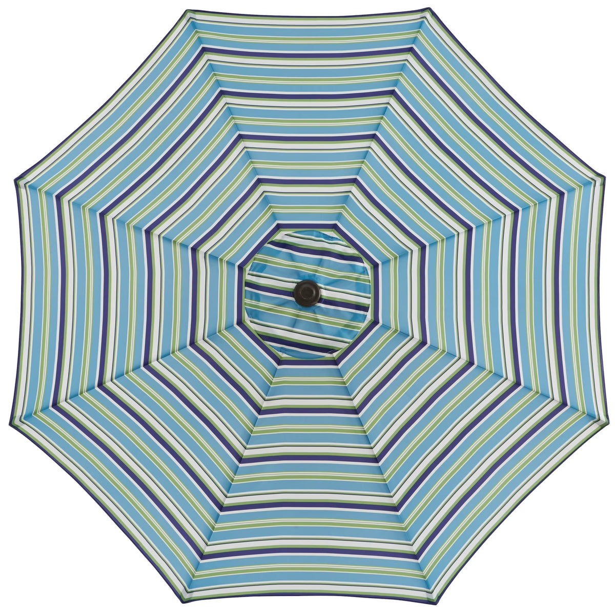 BrylaneHome Outdoor Tilt-And-Crank Umbrella With 8 Sturdy Steel Ribs Heavy Duty Fade-Resistant Tilting Shade Patio Garden Backyard Décor Pool Home