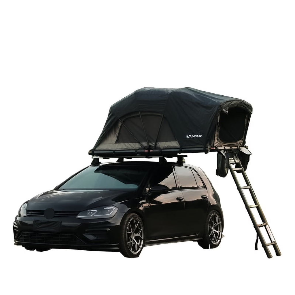ILANDER Lite Cruiser Roof Top Tent 120cm, Entry level Overland Aluminium Fold Out Style Car Roof Tent for Sedan Van SUV Truck Camping Waterproof,Windproof ,Sturdy