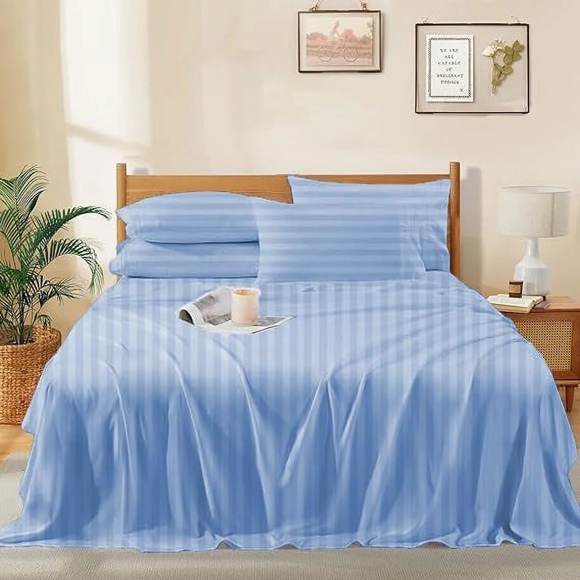 1000 Thread Count 4-Piece 100% Egyptian Cotton Bed Sheets Luxury Hotel Sheets Fits Mattress Upto 21" Deep Pocket, Twin XL Size - Burgundy Solid