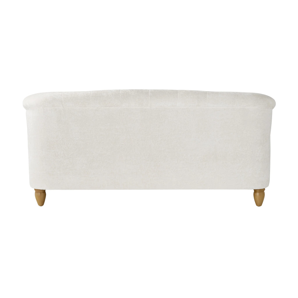 The Pioneer Woman Laurel Tufted Sofa, Cream Velvet, 79.53 in