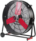 Hyper Tough New 30 inch High Velocity Tilted Drum Fan Red & Black