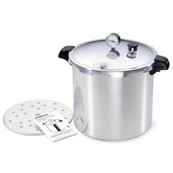 23 qt. Aluminum Pressure Canner with Rack