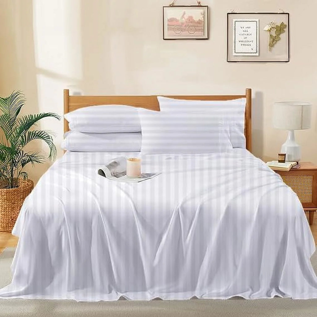 1000 Thread Count 4-Piece 100% Egyptian Cotton Bed Sheets Luxury Hotel Sheets Fits Mattress Upto 21" Deep Pocket, Twin XL Size - Burgundy Solid