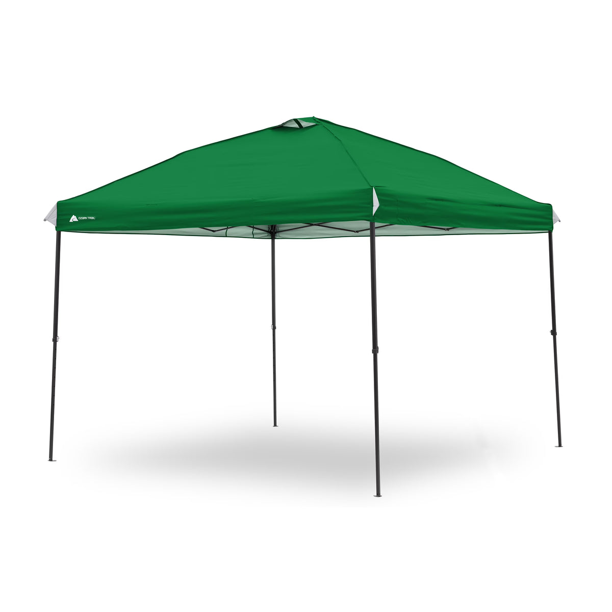 Ozark Trail 10x10 Instant Pop Up Canopy Tent with Simple Push Setup – Straight Leg Pop-Up Tent for Tailgating, Camping & Events, White