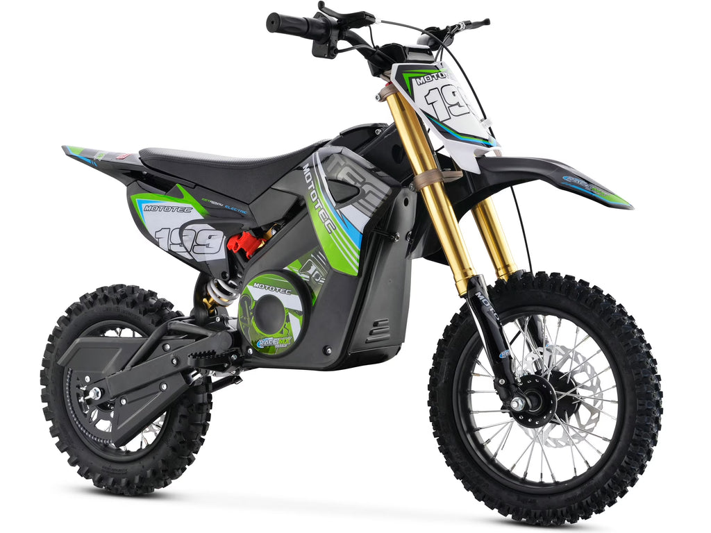 MotoTec 36v Pro Electric 1000W Dirt Bike, Lithium Blue