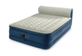 Intex Headboard 18" Queen Dura-Beam Deluxe Raised Air Bed Mattress with Built-in Pump