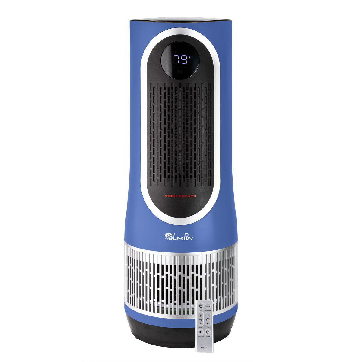 LivePure 3 in 1 Clean Heat Air Purifier/Fan & Heater. Denim Blue