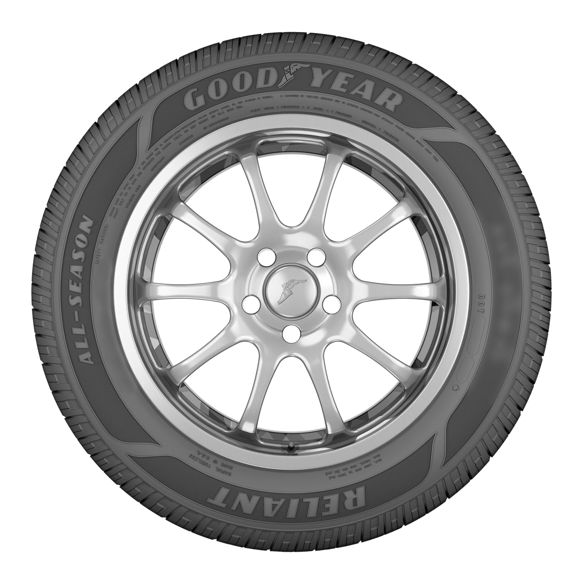 Goodyear Reliant All-Season 205/65R16 95H All-Season Tire Fits: 2016-21 Chevrolet Malibu L, 2013-17 Honda Accord LX