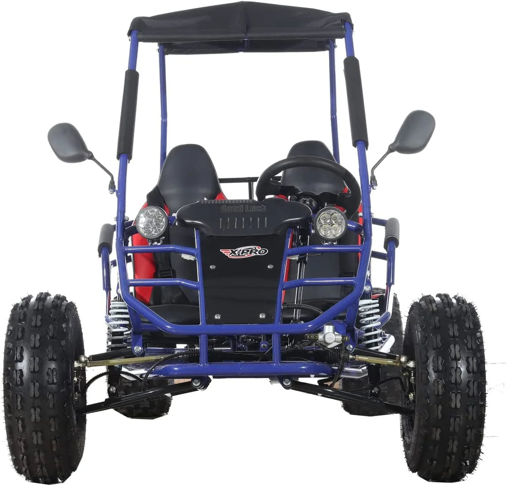 X-Pro New Rover 125cc Gas Powered Go Kart 3 Semi-Automatic Transmission w/Reverse Big 18"/19" Wheels
