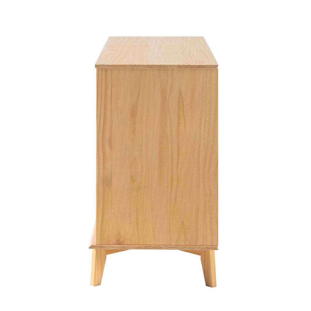 Walker Edison Sonoma 6-Drawer Solid Wood Caramel Dresser