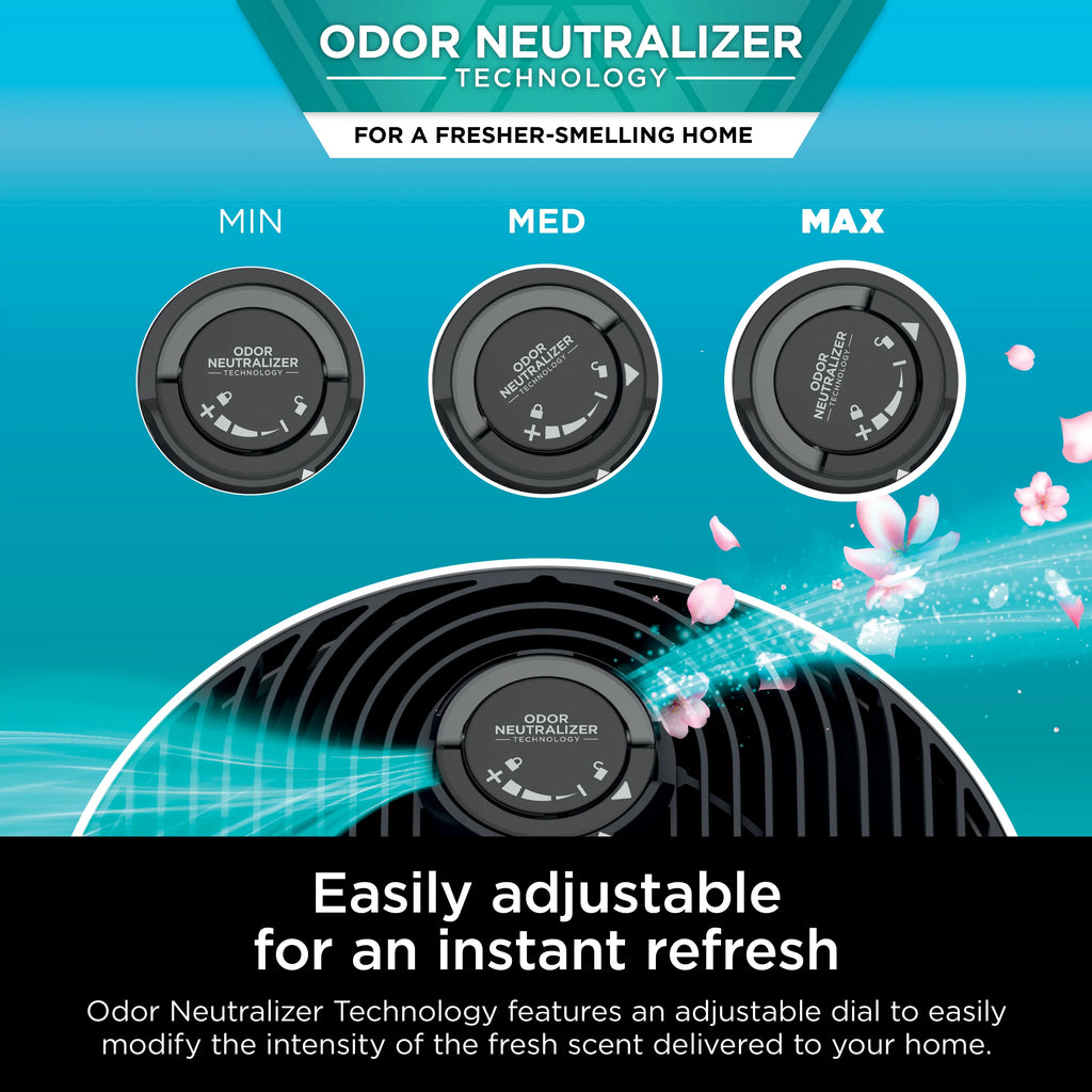 Shark Clean Sense Air Purifier with Odor Neutralizer Technology, HEPA Filter, 500 sq. ft., Captures 99.98% of Particles, Dust, Smoke & Allergens, Portable, White