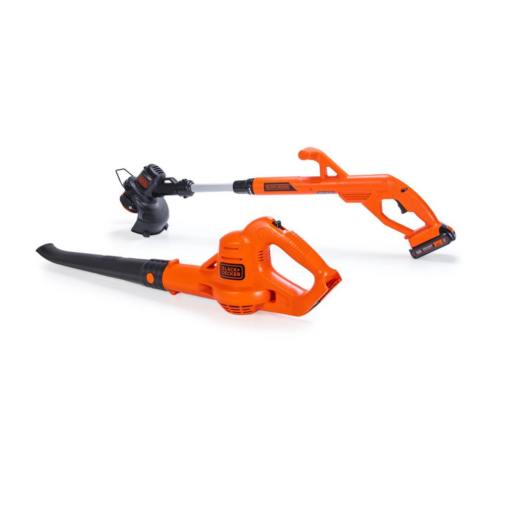 BLACK+DECKER 20V MAX* Lithium 10 In. String Trimmer/Edger + Hard Surface Sweeper Combo Kit, LCC221