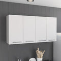 Cfowner 3 Door Wall Mounted Storage Cabinet, 47.20" W x 23.6" H x 13.10" D, White