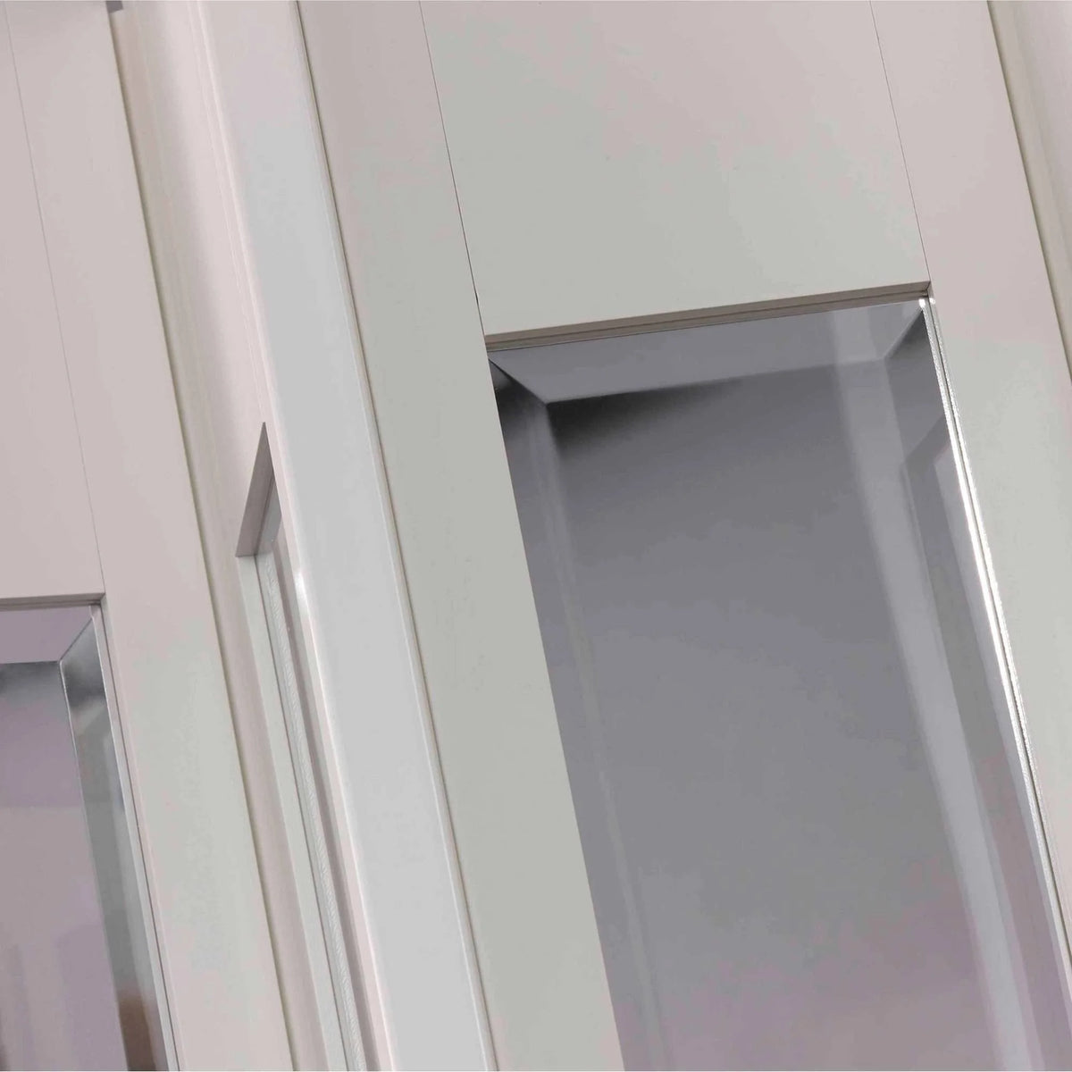 Homestyle Capri PVC Accordion Folding Door Fits 36"wide x 80"high White with Clear PVC Inserts