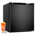 Simzlife 1.6 Cu.ft Mini Fridge with Freezer, Single Door Mini Refrigerator, Black