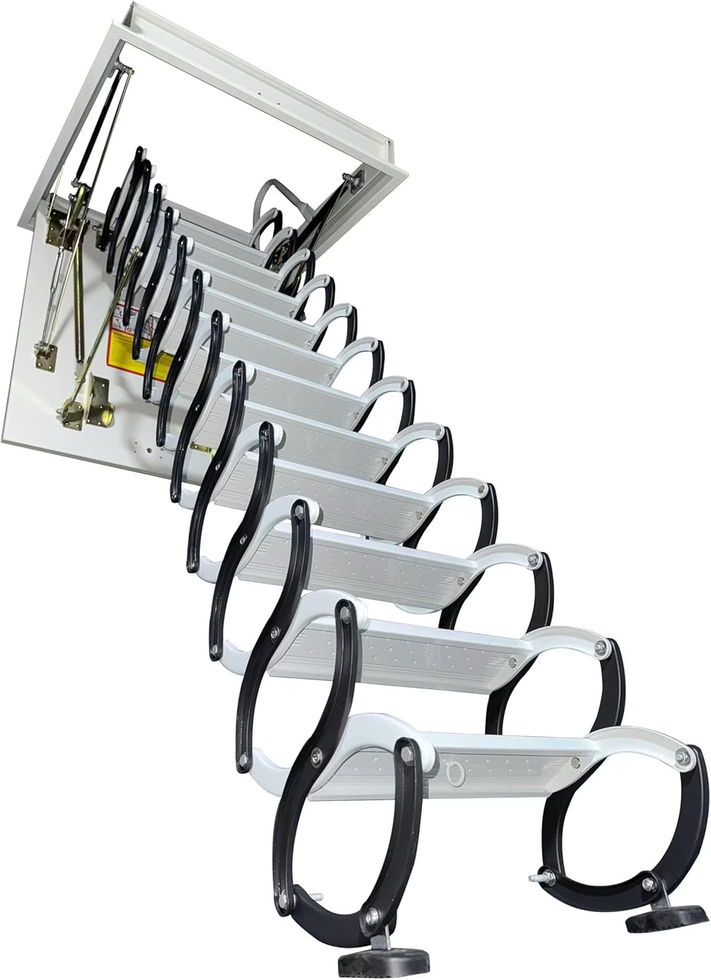 Attic Ladder Rough Opening Size 30 Inch x 30 Inch 12 Steps 9.8 Feet Height