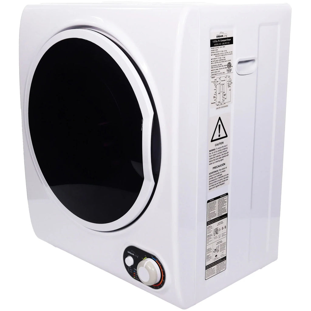 Urban Living 1.5-cu. ft. Compact Electric Dryer, Small Portable Clothes Dryer for Apartment and Small Spaces in White