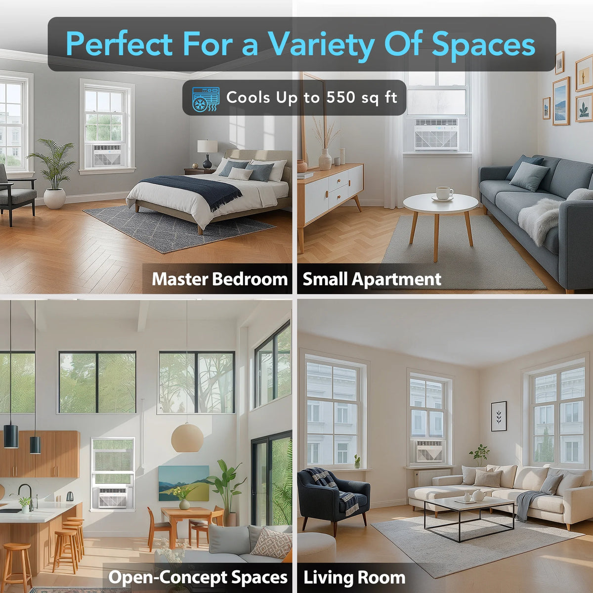 Comfort Zone 5,000 BTU Window Mounted Room Air Conditioner