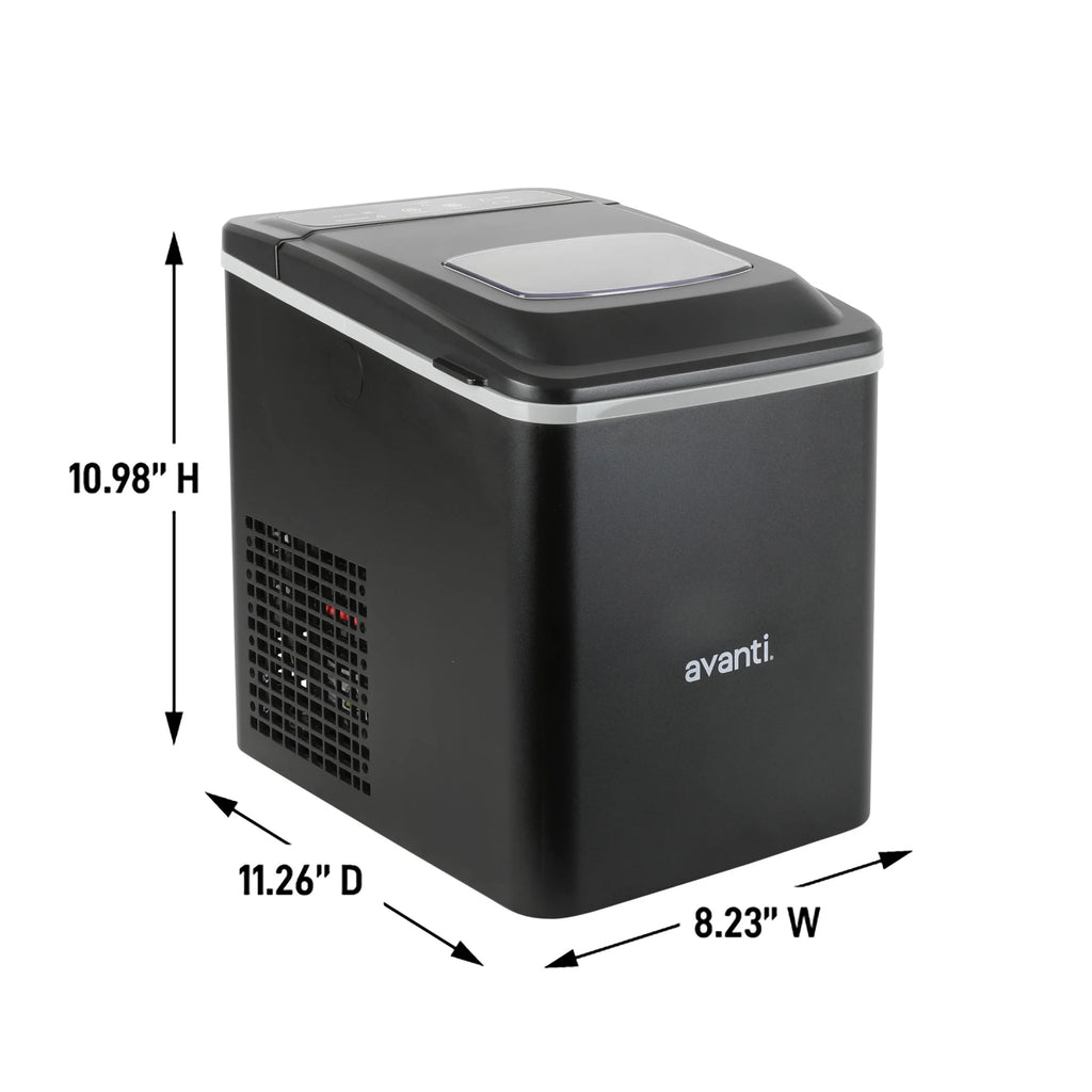 Avanti Mighty Ice 26lb. Countertop Bullet Ice Maker, in Black (AVIM2625BK)
