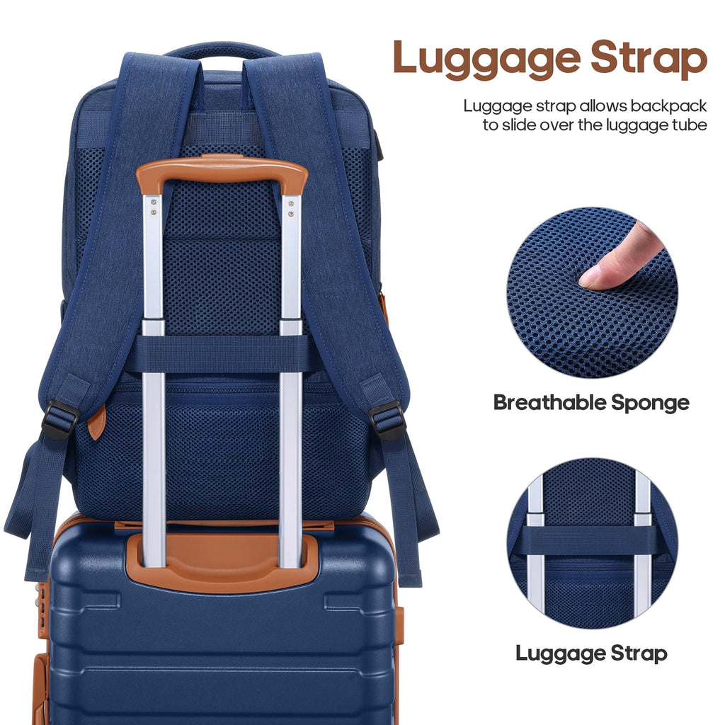 MIUSSE Carry on Luggage Set 3 Piece Hard Shell Luggage Sets with Spinner Wheels TSA Lock Carry on with Backpack Set
