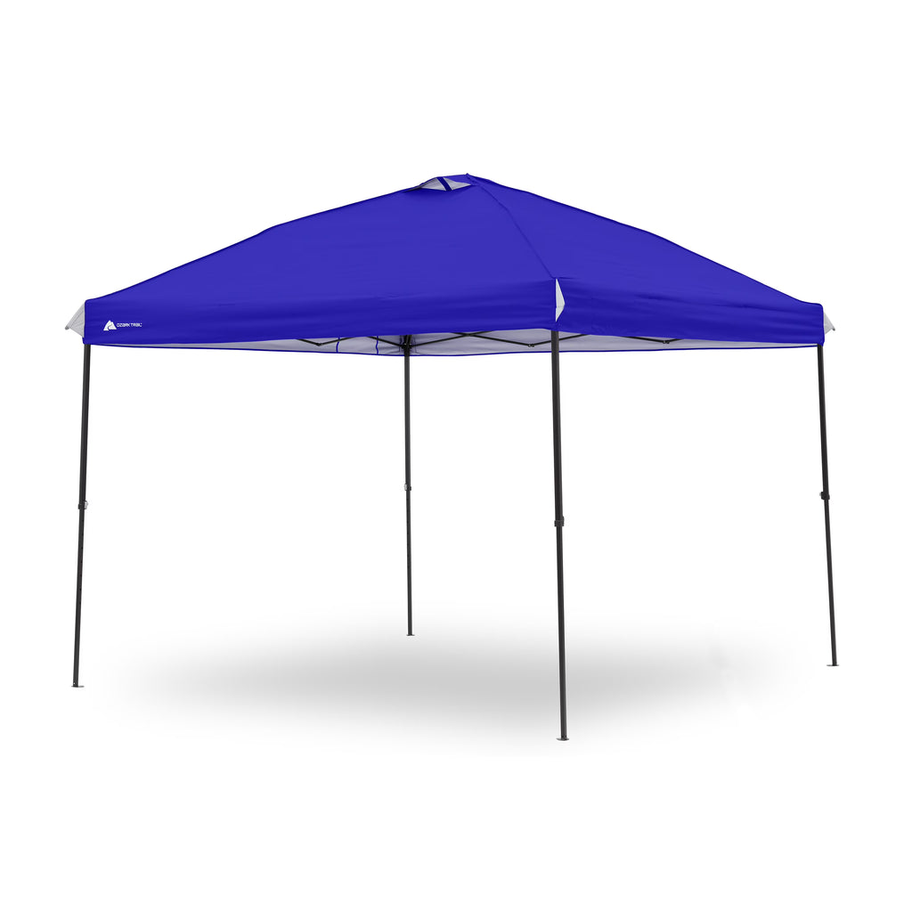 Ozark Trail 10x10 Instant Pop Up Canopy Tent with Simple Push Setup – Straight Leg Pop-Up Tent for Tailgating, Camping & Events, White