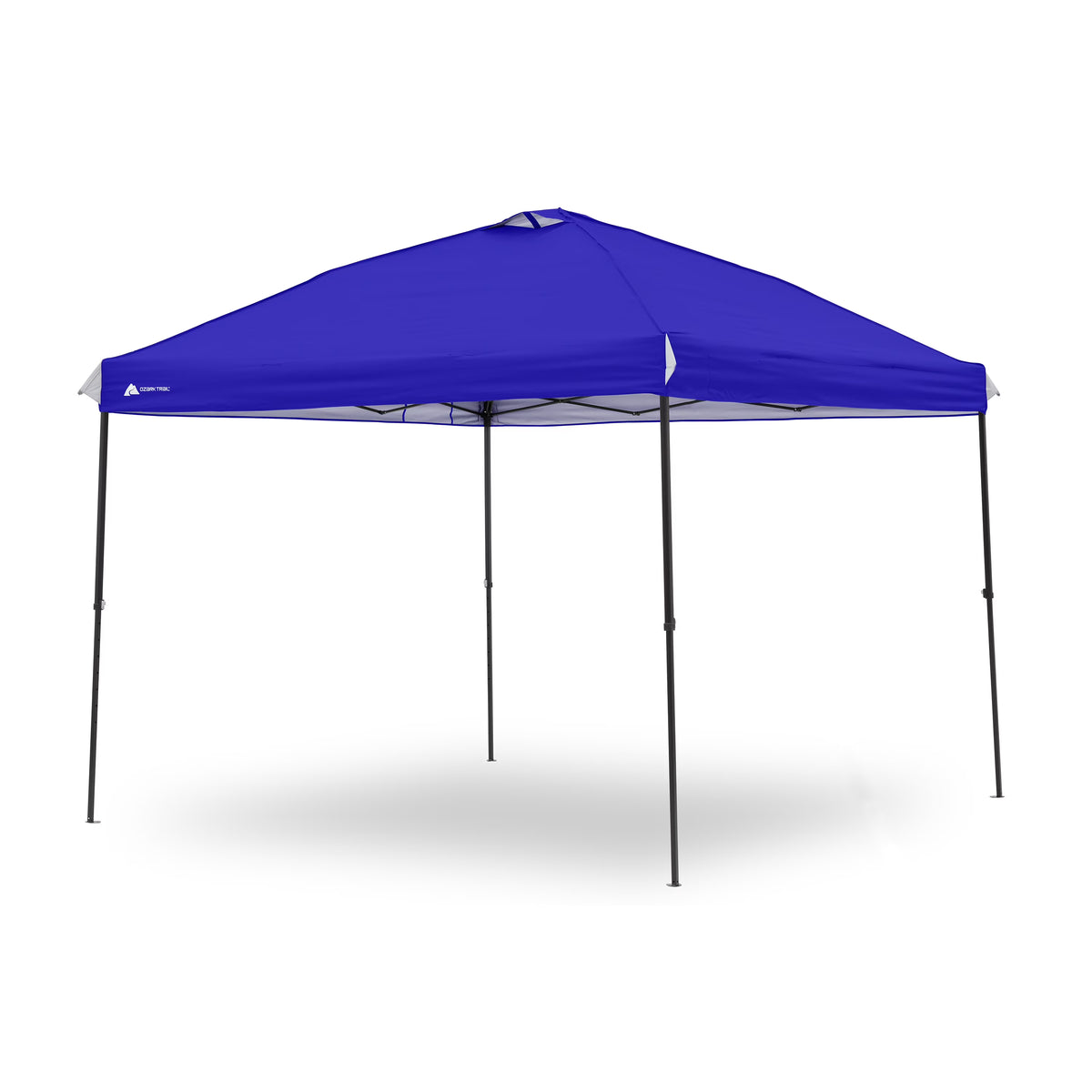 Ozark Trail 10x10 Instant Pop Up Canopy Tent with Simple Push Setup – Straight Leg Pop-Up Tent for Tailgating, Camping & Events, White