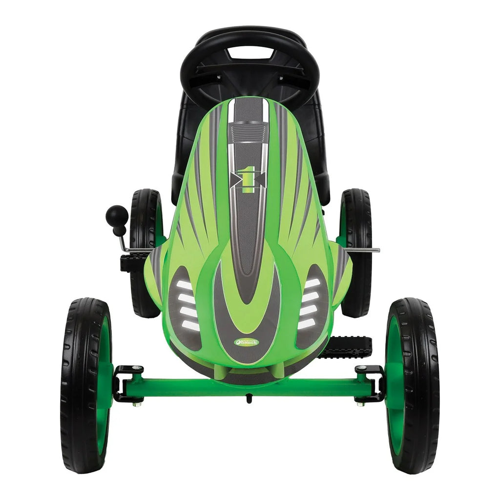 Hauck Speedster Pedal Go Kart w/ Adjustable Bucket Seat for Kids Ages 4 to 8, Fire Rescue