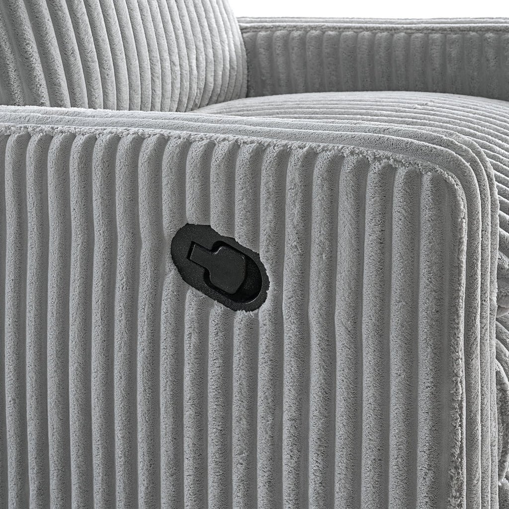 Soho Baby Coventry Glider Recliner Boucle White