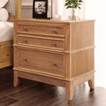 Solid Wood Nightstand with 3 Drawers,Modern End Table Storage Chest Bedside Table Sofa Table Storage Cabinet for Living Room,Bedroom