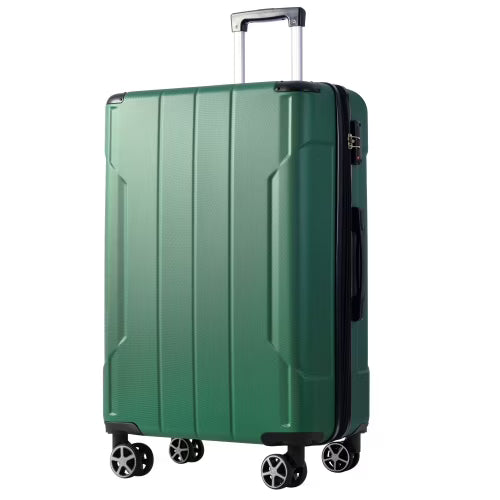 Hardshell Luggage, Lightweight Durable ABS Suitcases with Double Wheels, Expandable 28-inch Checked Luggage 28" (Single Luggage)