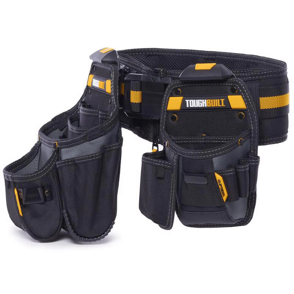 ToughBuilt Adjustable Pocket Tool Belt, Polyester, 20.5 in, 3.75 lb