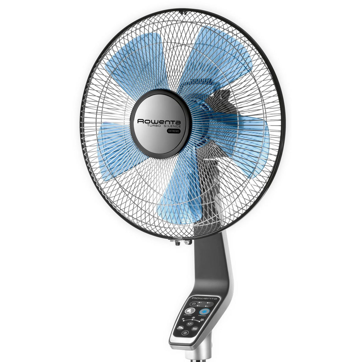 Rowenta Turbo Silence Standing Floor Fan with Remote, 53 Inch, Portable, 5 Speeds, VU5670