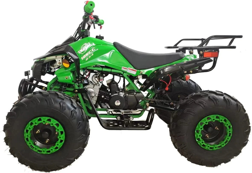 X-Pro Brand New Blast 125cc ATV with Automatic Transmission Reverse LED Headlights Big 19"/18" Tires