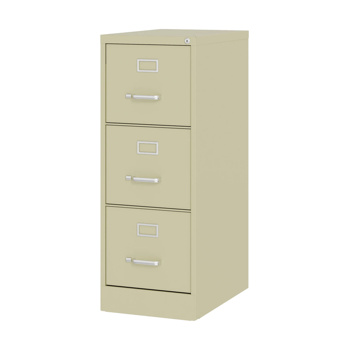 Hirsh 22" Deep 3 Drawer Letter Width Vertical File Cabinet, Commercial Grade, Gray