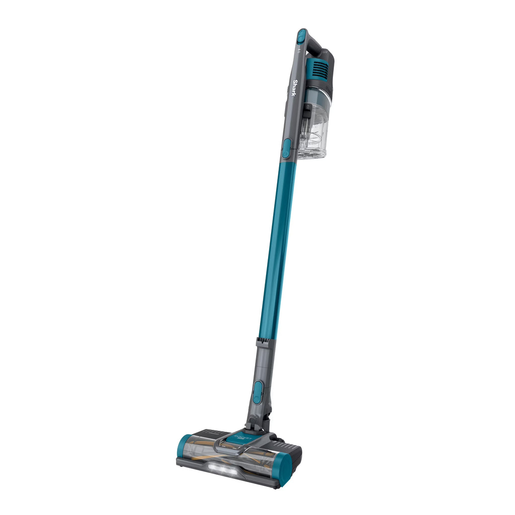 Shark Pet Pro Bagless Cordless Stick Vacuum, Carpets and Hardfloors, Powerfins Brushroll, No Hair Wrap, Up to 40 Min Runtime, XL Dust Cup, IZ240 Teal