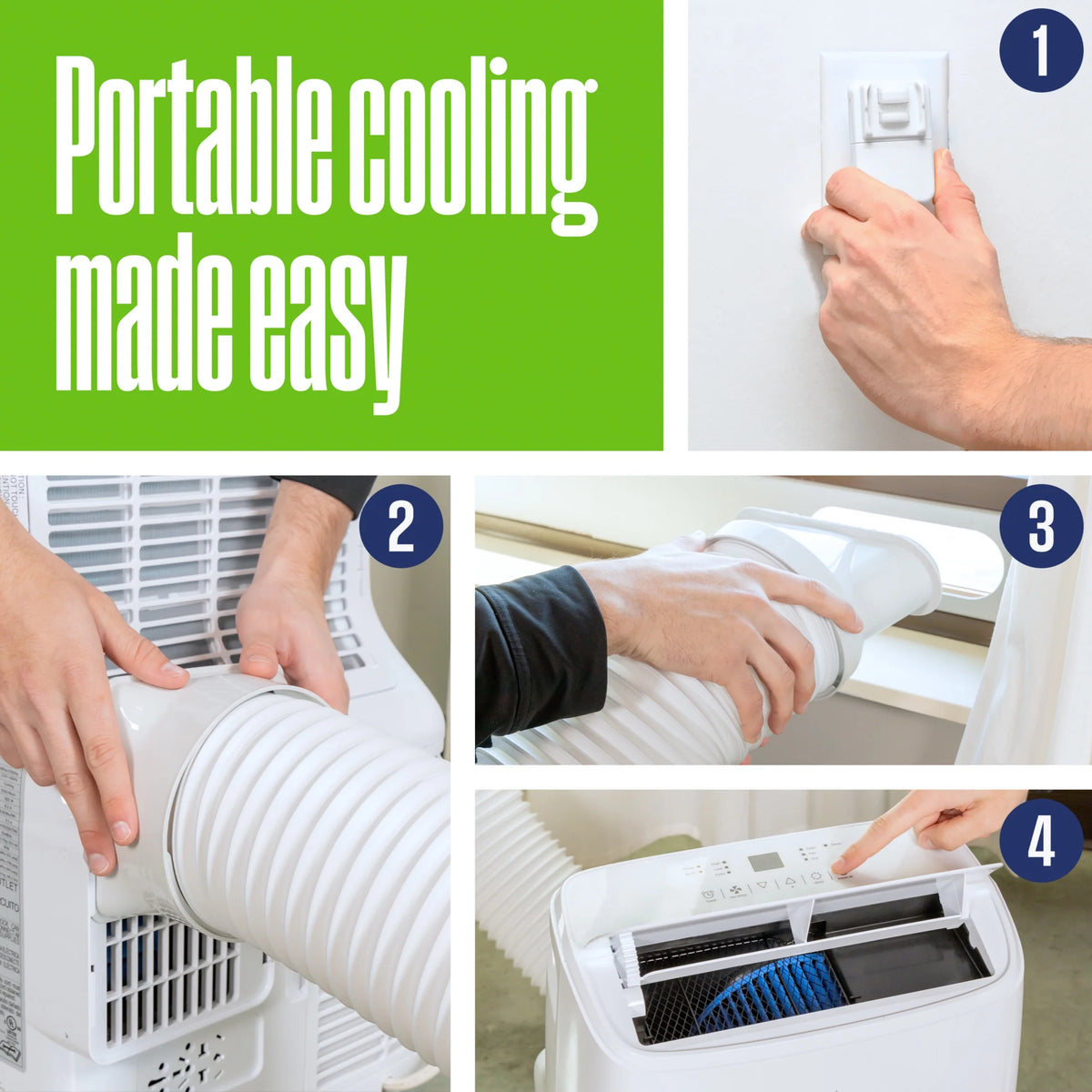 Westinghouse 10,000 BTU Portable Air Conditioner & Dehumidifier with Smart App, for Rooms Up to 450 sq ft