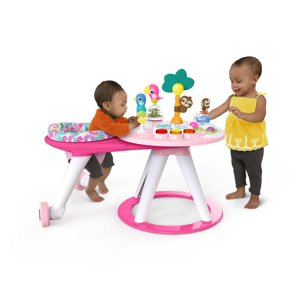 Bright Starts Around We Go 2-in-1 Walk-Around Baby Activity Center &amp; Table. Tropic Coral. Age 6 Months+