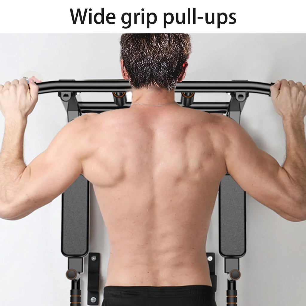 Dual-Use Wall-Mounted Pull-up Bar for Home Gym Strength Training Equipment Chin Up Steel Bar