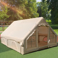 Gaonala 4-6 Person Inflatable Camping Tent with Pump Quick Setup 4-Season Family Tent Waterproof Windproof 420D Oxford Fabric