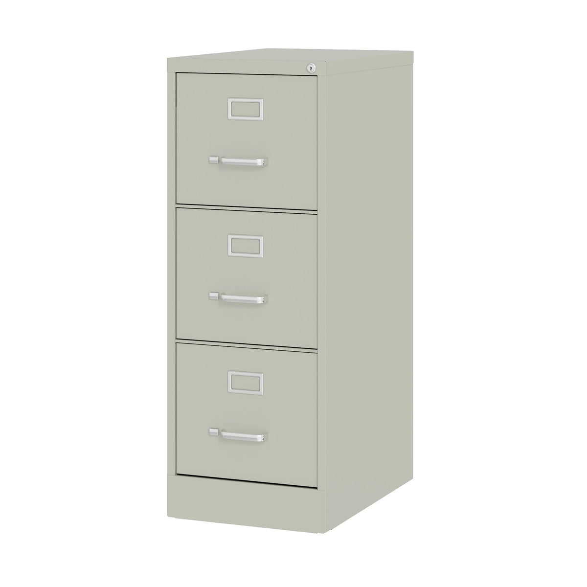 Hirsh 22" Deep 3 Drawer Letter Width Vertical File Cabinet, Commercial Grade, Gray