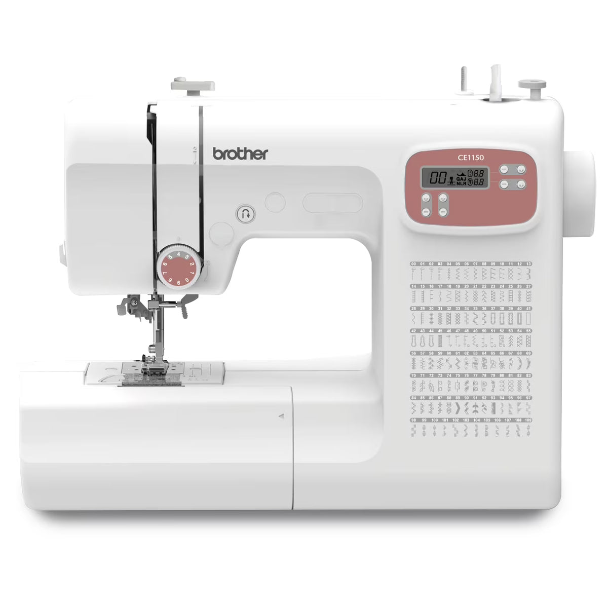 Brother CE1150 110-Stitch Computerized Sewing Machine with Auto Needle Threader, LCD Display & Wide Range of Stitches