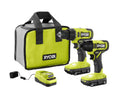 RYOBI ONE+ 18V Cordless 2-Tool Combo Kit with Drill/Driver, Impact Driver, (2) 1.5 Ah Batteries, and Charger