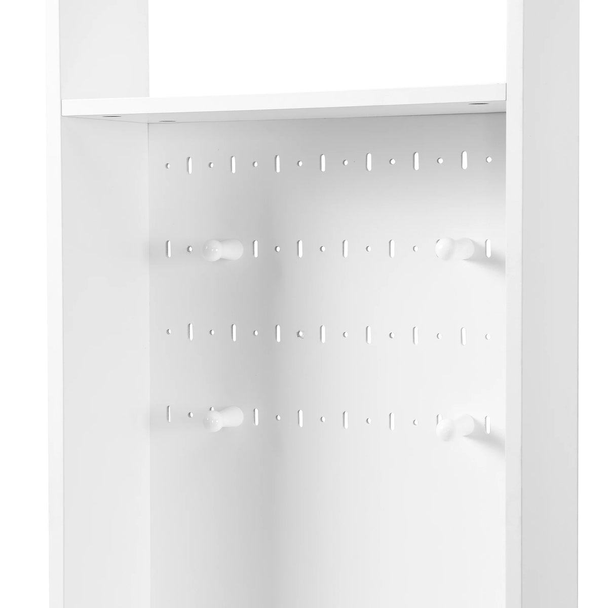 Harper & Bright Designs Farmhouse Hall Tree with Bench and Shoe Storage, Mudroom Bench with Coat Rack and Adjustable Shelves for Hallway, Living Room, White