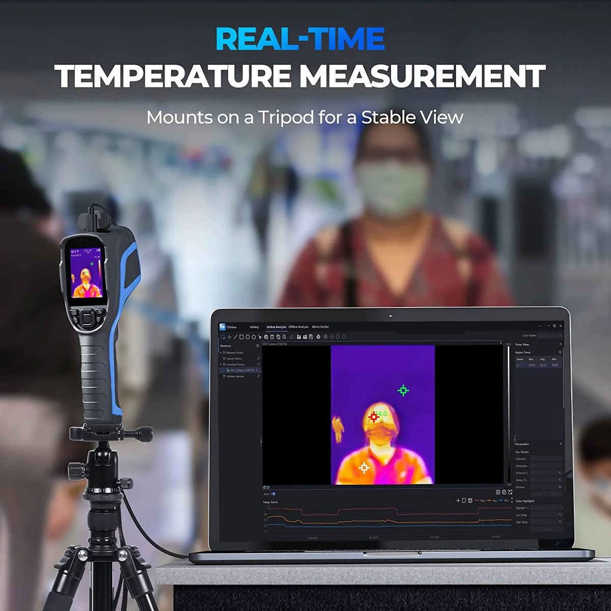 TOPDON TC004 Thermal Imaging Camera 256 x 192 IR High Resolution 12-Hour Battery Life Thermal Camera Handheld Infrared Camera