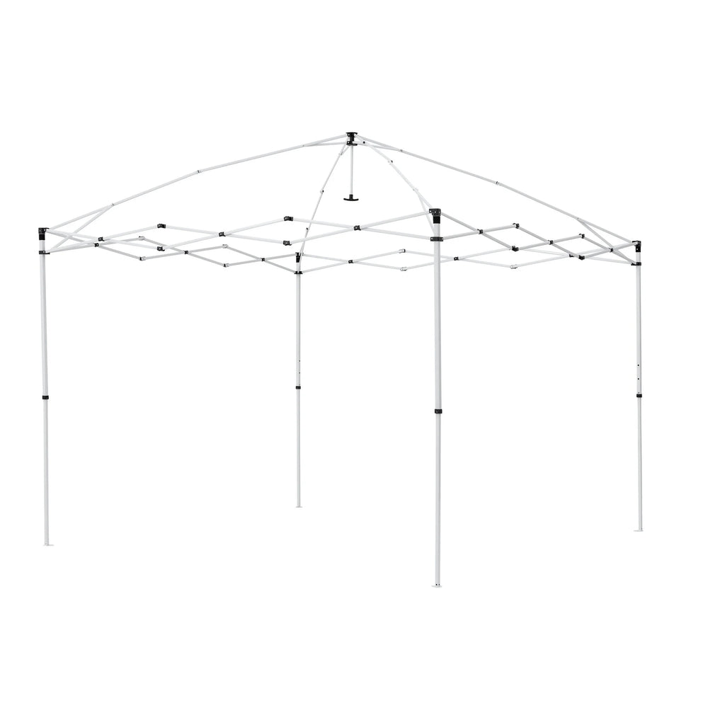 Ozark Trail 10x10 Instant Pop Up Canopy Tent with Simple Push Setup – Straight Leg Pop-Up Tent for Tailgating, Camping & Events, White