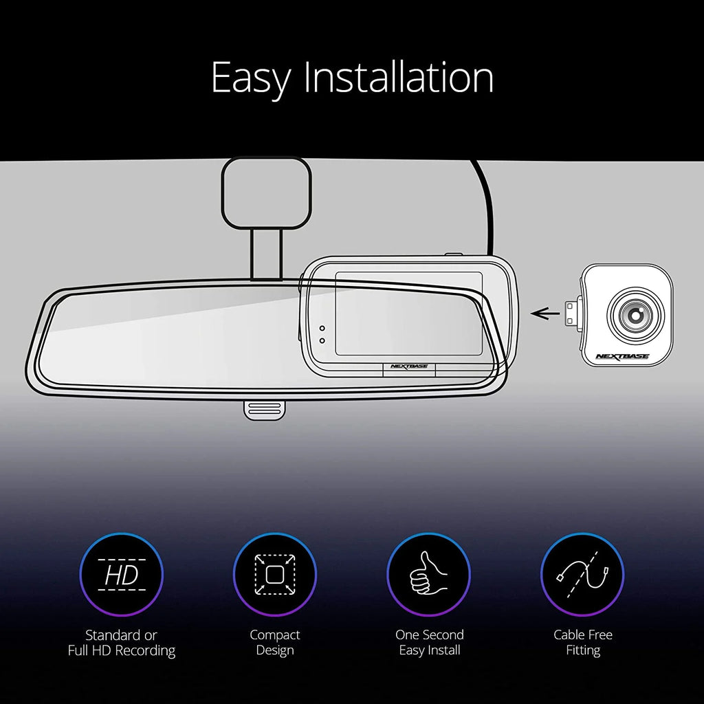 Nextbase Dash Cam Rear Facing Camera Wide (322/422/522/622)