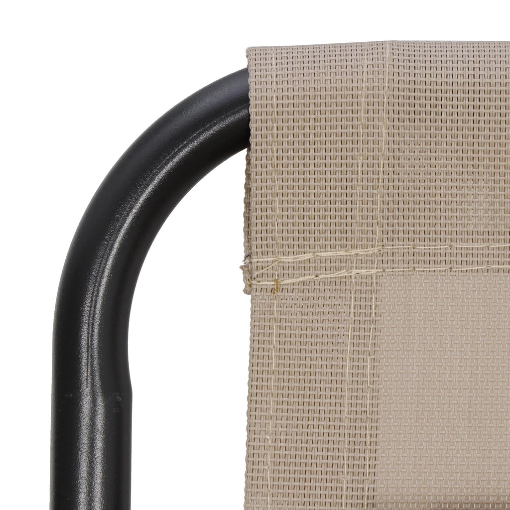 HomGarden 2 Pack Steel Zero-Gravity Chair - Beige