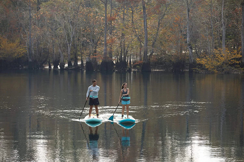 Drift Aero Inflatable Stand Up Paddle Board - SUP Paddle Board & Accessories, Including Pump, Paddle, and More - Classic Woodgrain, Adult, 10'8"