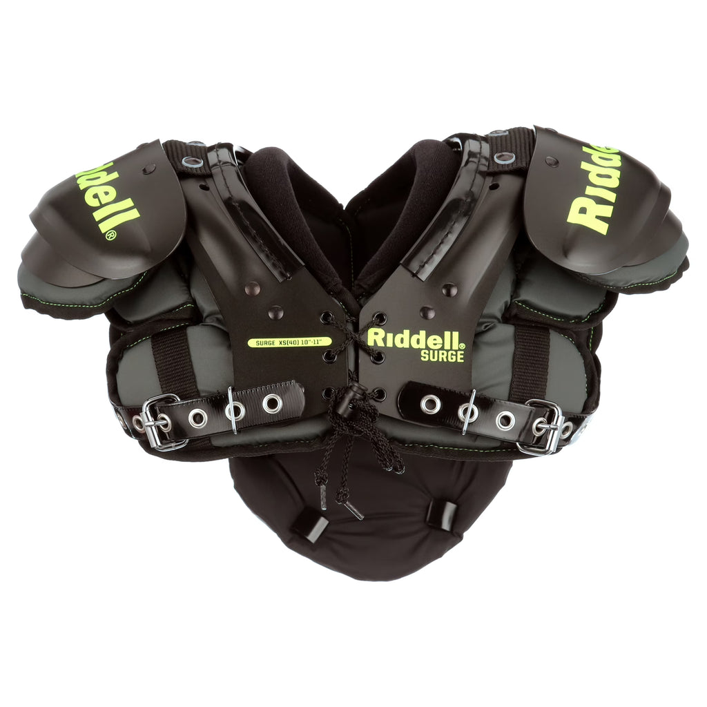 Riddell Surge Youth Football Shoulder Pad Black/Volt, Small