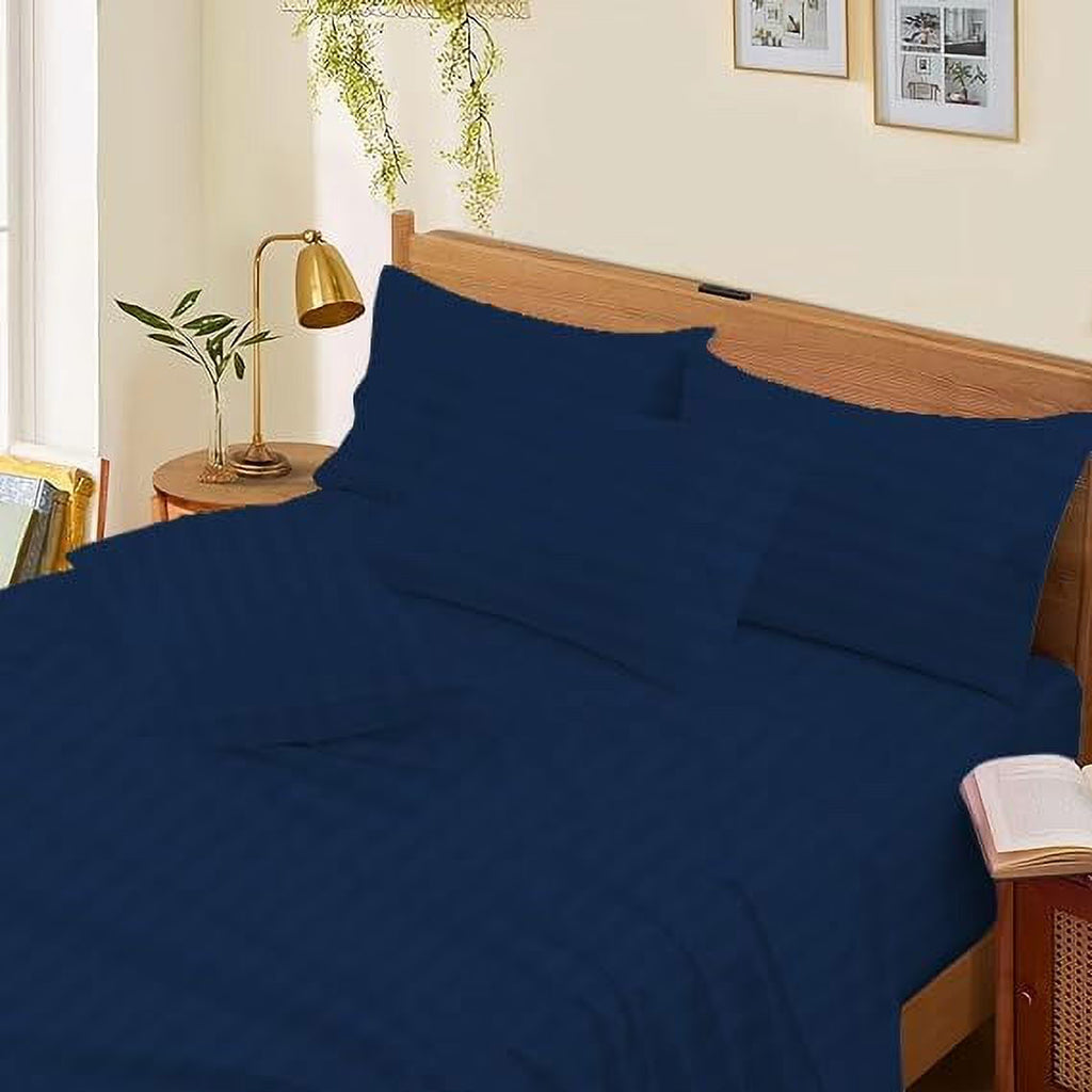 1000 Thread Count 4-Piece 100% Egyptian Cotton Bed Sheets Luxury Hotel Sheets Fits Mattress Upto 21" Deep Pocket, Twin XL Size - Burgundy Solid